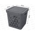 Ящик универсальный 18л "DELUXE" с крышкой Серый 433242711 БП Ящик универсальный 18л "DELUXE" с крышкой Серый 433242711 БП