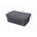 Ящик универсальный  12л &quotDELUXE&quot с крышкой  Серый 433205711  БП