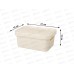 Ящик универсальный  4,6л &quotLUXE&quot с крышкой  Бежевый 433205407  БП