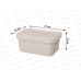 Ящик универсальный 4,6л "LUXE" с крышкой Светло-бежевый 433205434 БП Ящик универсальный 4,6л "LUXE" с крышкой Светло-бежевый 433205434 БП
