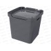 Ящик универсальный 18л &quotLUXE" с крышкой  Серый 433242611  БП