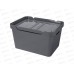 Ящик универсальный 18л &quotLUXE&quot с крышкой  Серый 433205811  БП