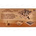 Игра 3 в 1 дерево (шахматы, шашки, нарды) 24*12*3см ИН-9463