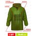 Дождевик Hoody зеленый с капюшоном с резинками на рукавах HODY12