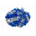 Мишура 7см х 2м. синий+серебро, AL-3351, *800