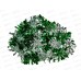 Мишура 7см х 2м. зеленый+серебро, AL-3351, *800