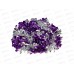 Мишура 7см х 2м. фиолетовый+серебро, AL-3351, *800