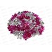 Мишура 7см х 2м. фуксия+серебро, AL-3351, *800