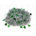 Мишура 002015 звездочки большие 5смх2м. серебро+зеленый, AL-3356 *600