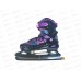 Коньки раздвижные р.38-41 black/purple RUSH ACTION, 379602