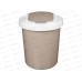 Контейнер для мусора 16л &quotPalm&quot круглый бежевый 221301927/01