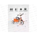 Велосипед 3-х кол. WERTER BERGER TRIKE XG 11214-3 оранжевый, 306474