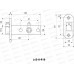 Защелка дверная Аллюр АРТ L45-8-R18 CP хр торц план 25м б/руч *100 576