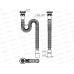 Гофросифон 1 1/2"*40/50 удлиненный с пластиковой решеткой, PF113-55-MR *55 Гофросифон 1 1/2"*40/50 удлиненный с пластиковой решеткой, PF113-55-MR *55