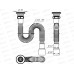 Гофросифон 1 1/2&quotх40/50 с пластиковой решеткой, PF103 *60