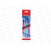 Ручки шариковые EK 4цв. цвет чернил-синий 58089 R-301 Stick  *60