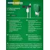 Зарядное устройство сетевое 2USB 2.4A для Lightning 8-pin More choice NC46i 1м, зеленый