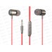 Наушники вакуумные AUX разъём с МК без рег.громкости длина 1.2м, PURE More choice G51 красный *31 Наушники вакуумные AUX разъём с МК без рег.громкости длина 1.2м, PURE More choice G51 красный *31