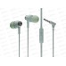 Наушники вакуумные AUX разъём с МК без рег.громкости длина 1.1м, More Choice G20 мята *31