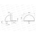Ограничитель дверной Стандарт 8185 AB ст.бронза 090