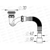 Сифон для душевого поддона  узкий прямоточный 1 1/2*40 V144 *45