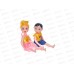 Кукла 13см пластик набор 2шт  (064507)  Ж Кукла 13см пластик набор 2шт  (064507)  Ж