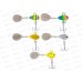 Блесна AZOR FISHING "Тейлспин Про" 7гр 5 цветов, 145-001  г