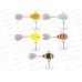 Блесна AZOR FISHING "Тейлспин Про" 14гр 5 цветов, 145-003  г