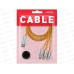 Кабель Bold Tupe C+MicroUSB+Li-ng д/зарядки,Smartbuy Ik-312QBomb2-oran 3A 1м