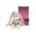 Зайка Jack&Lin Лин в летнем платье с цветами 20см JL-04202319-20 в/к
