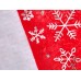 Колпак "Снегурочка Снежинки" 28*38см красный 182-157