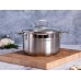 Кастрюля 3,5л &quotORION&quot д.20см со стеклянной крышкой, ORN-CA3520G