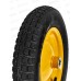 Колесо для тачки садовой PR2400 (13"х 3,25-8 20/90мм) диск сварной, зеленый *5