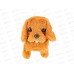 Игрушка интеракт. мягкая Щенок (9,5х14см, ходит) коричневый,  И-8103