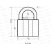 Замок навесной Аллюр ВС1Ч-480 11мм 5кл *6 422 Замок навесной Аллюр ВС1Ч-480 11мм 5кл *6 422