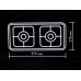 Плита газовая DO-2251B 2 конфорка Черная Добрыня Плита газовая DO-2251B 2 конфорка Черная Добрыня