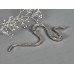 Брошь &quotЗмейка&quot п/золото, п/серебро №1132