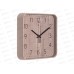 Часы &quot21 Век&quot 1918-006  квадр. Рубин d-19*19см  беж. &quotТекстура дерева&quot