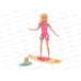 Игровой набор Defa Lucy "Пляжный отдых" кукла 29см, 8471 pink, блистер 801012
