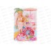 Игровой набор Defa Lucy "Пляжный отдых" кукла 29см, 8473 pink, 801011