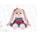 Зайка Jack&Lin Лин в синим платье. 20см JL-04202310-20 коробка Зайка Jack&Lin Лин в синим платье. 20см JL-04202310-20 коробка