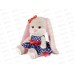 Зайка Jack&Lin Лин в синим платье. 20см JL-04202310-20 коробка Зайка Jack&Lin Лин в синим платье. 20см JL-04202310-20 коробка