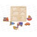 Игра развивающая деревянная &quotТранспорт&quot (21х21см) 00759