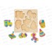 Игра развивающая деревянная &quotИгрушки&quot (21х21см) 00758