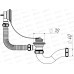 Сифон для ванны с выпуском и переливом с гт 40х40/50, V110 *45