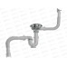 Сифон для мойки 3 1/2" х 40 с мет.реш., прямоуг/круг.перел., UB0139 *20