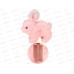 Игрушка интеракт. мягкая Кролик (15х15,5см, ходит) розовый,  И-8100