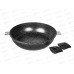 Жаровня со съемными ручками SA-BP03-28 Каменная Black 28см черная Жаровня со съемными ручками SA-BP03-28 Каменная Black 28см черная