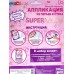 Аппликация из перьев и страз Стильная кошка (17х23см),FEATHGEM-SMANIM1