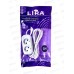 Удлинитель LIRA LRE023, 2 розетки,  3м, 10А *60